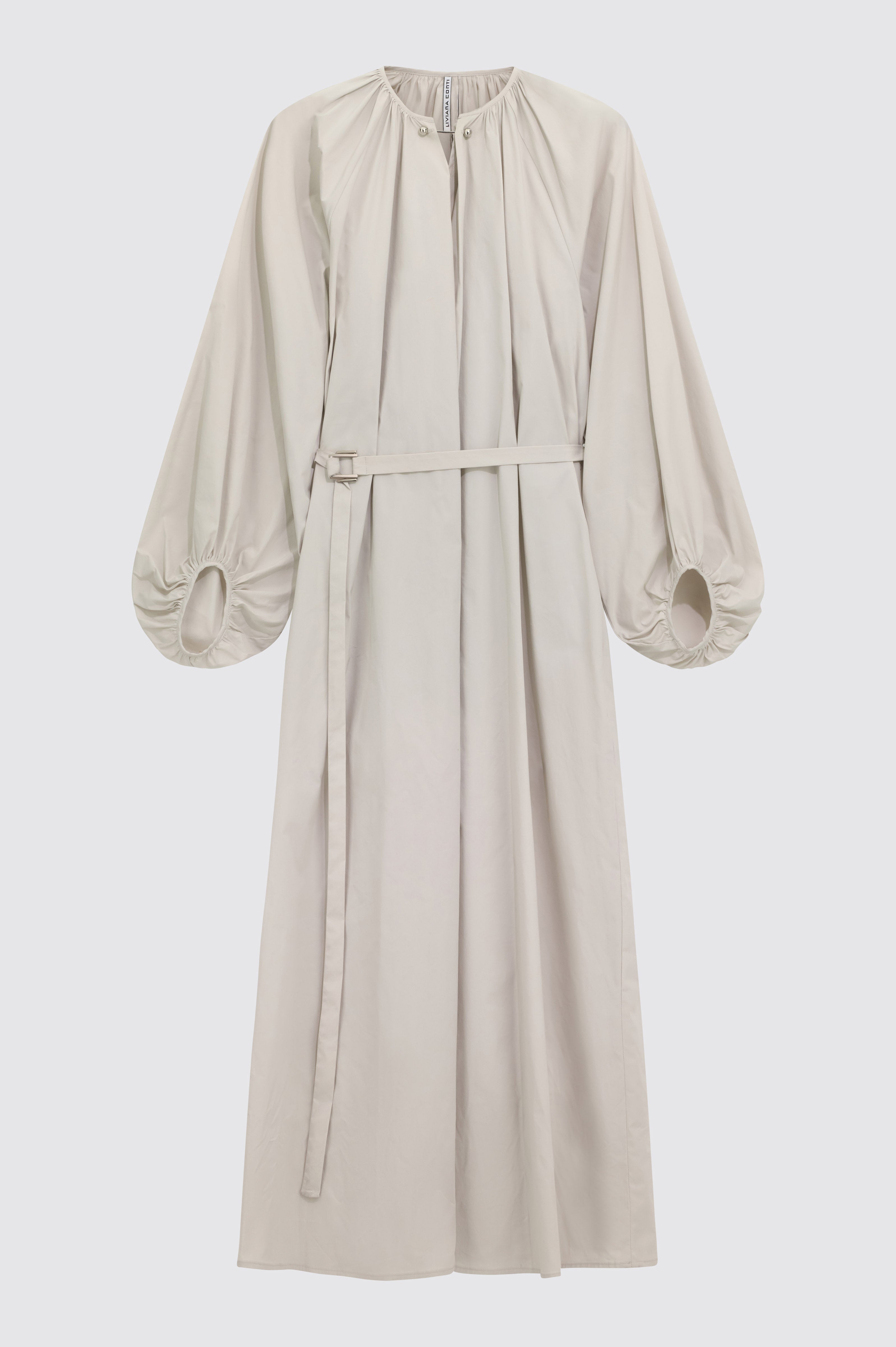 Liviana Conti Meadow robe midi popeline lune