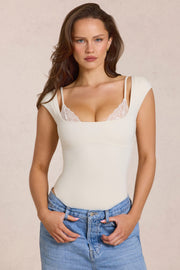 Oh Polly Arlen body ivoire modal dentelle