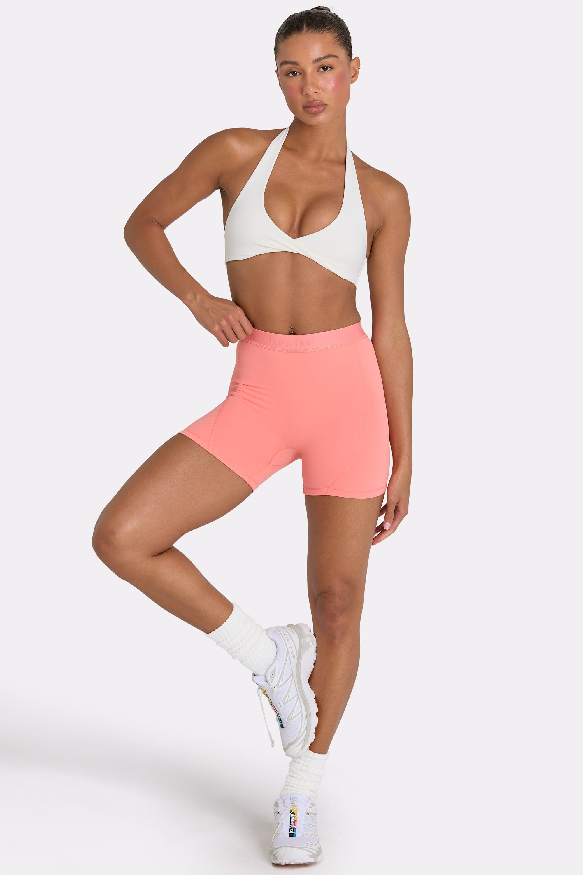 Oh Polly Bo+Tee BT1511 short mini corail stretch