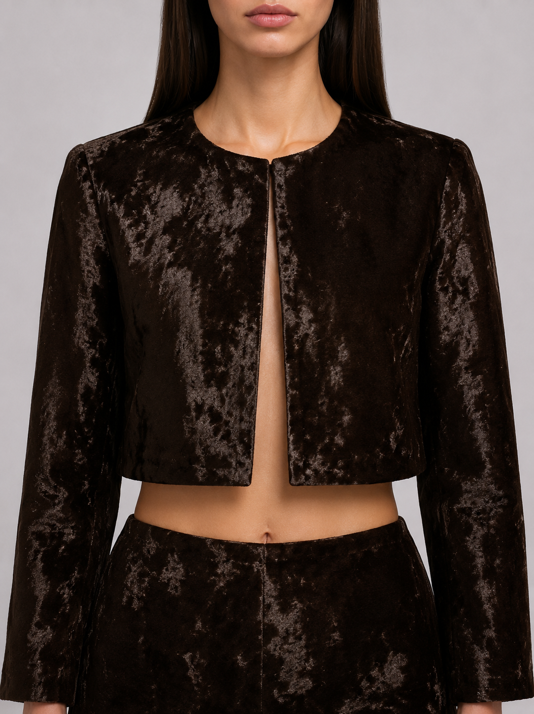 The Ethiquette Louise veste fourrure chocolat taille S