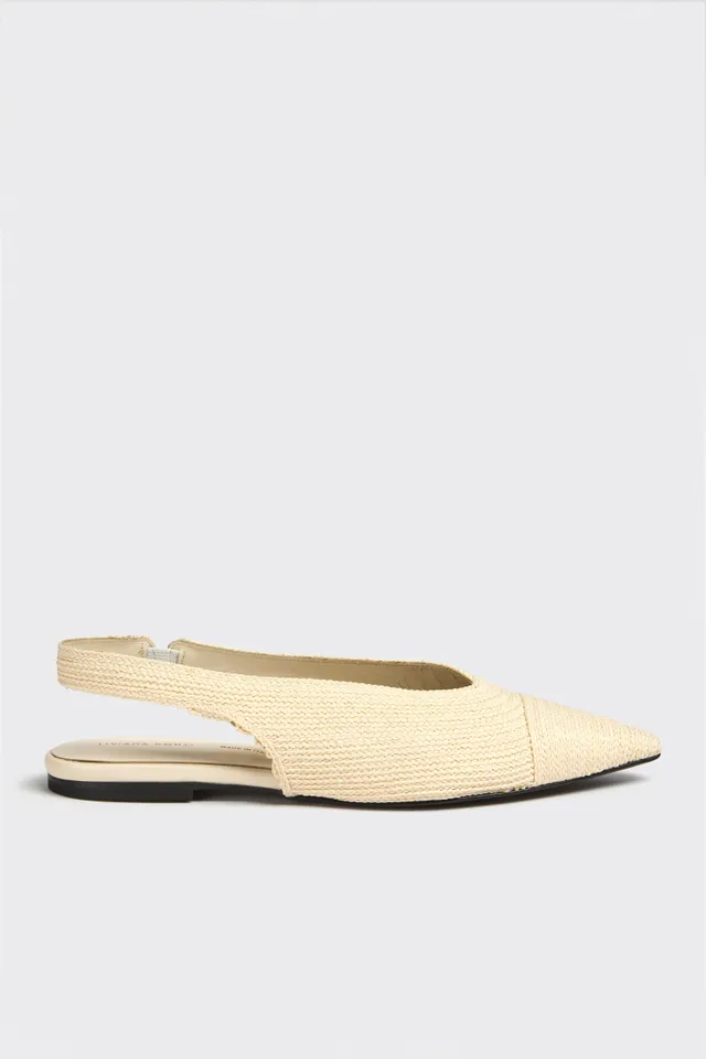 Liviana Conti Zafira slingback chaussures plates rugiada coton
