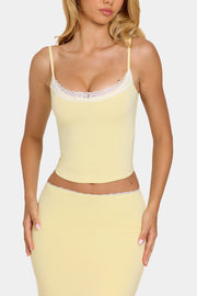Oh Polly Alvaia 16534 caraco beige modal dentelle bretelles