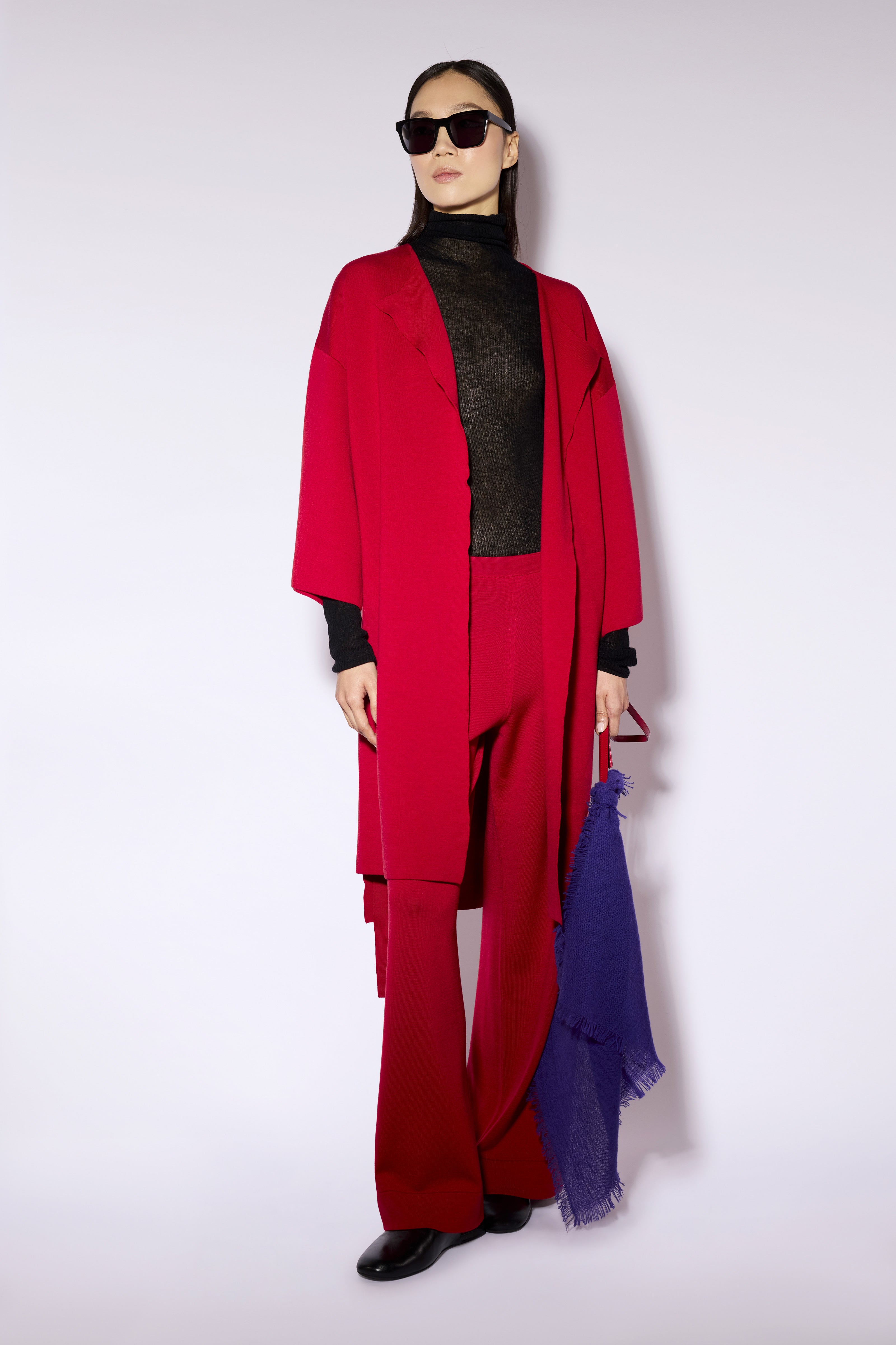Liviana Conti Cynthia Cardigan Laine Mérinos Noir Ouvert