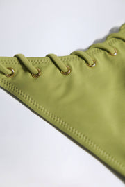 Oh Polly Polynesia NS1018 bas bikini thong vert Olive Green