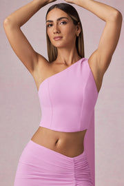 Oh Polly Rae top asymétrique rose orchidée