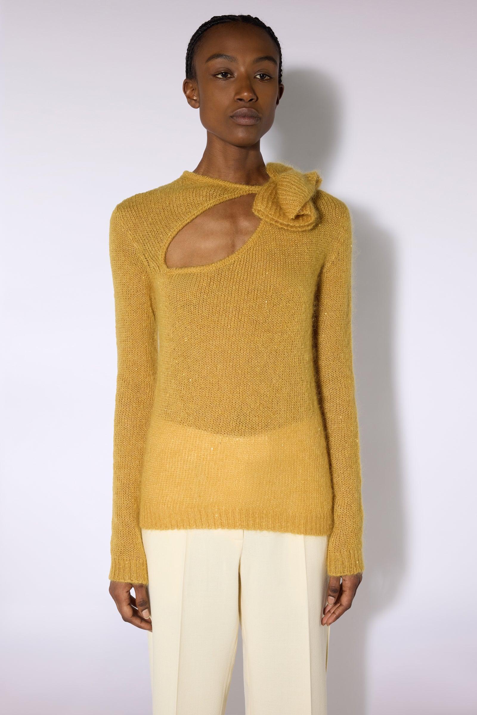 Liviana Conti Brooke pull en maille safran