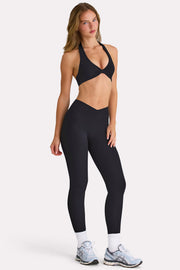 Oh Polly Bo+Tee BT0699 Legging Noir taille haute