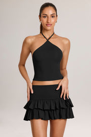 Oh Polly Tops 14904 haut licou noir modal dos nu