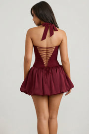 Oh Polly Ludmila 8381 micro mini robe corset rouge