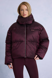 Oh Polly Ski Jacket veste ski bordeaux cropped imperméable