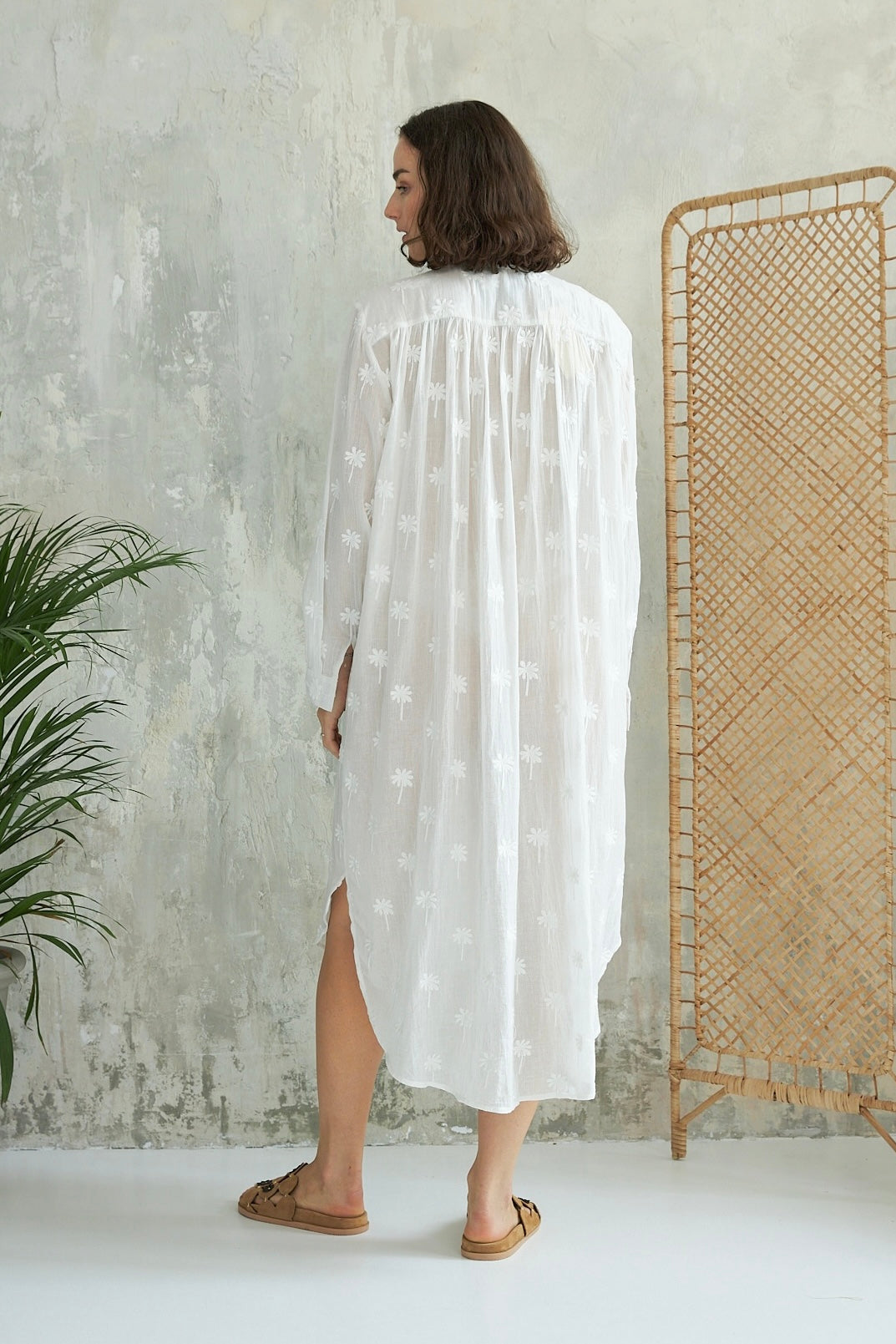 Chicosoleil Lolla robe blanche coton off white