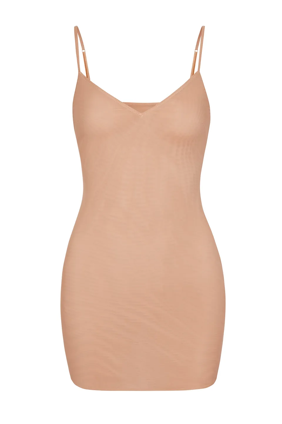 Oh Polly Robe nuisette mini slip V pêche mesh réglable