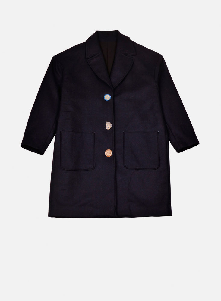 Mii à table Manteau Milou Les Unis manteau laine mérinos