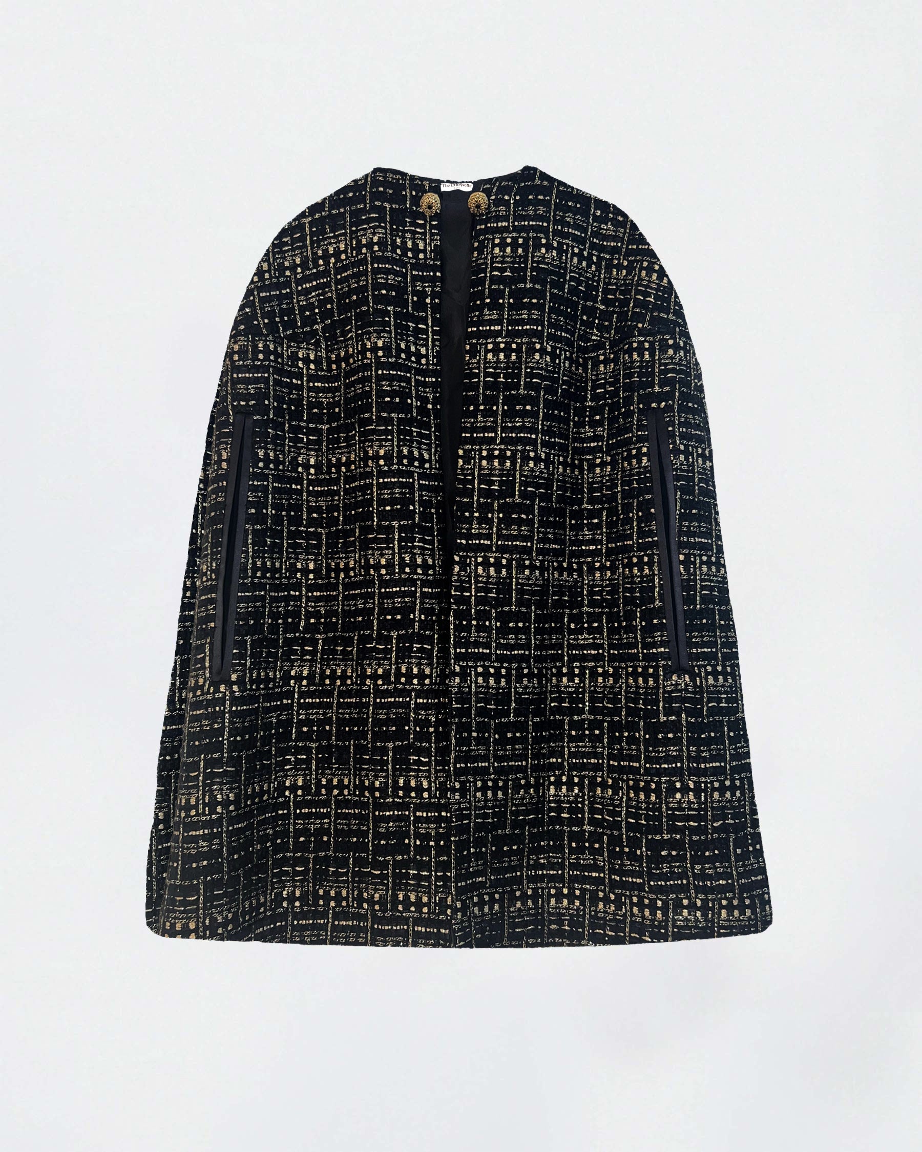 The Ethiquette Empyrée cape tweed 83 cm XS-M