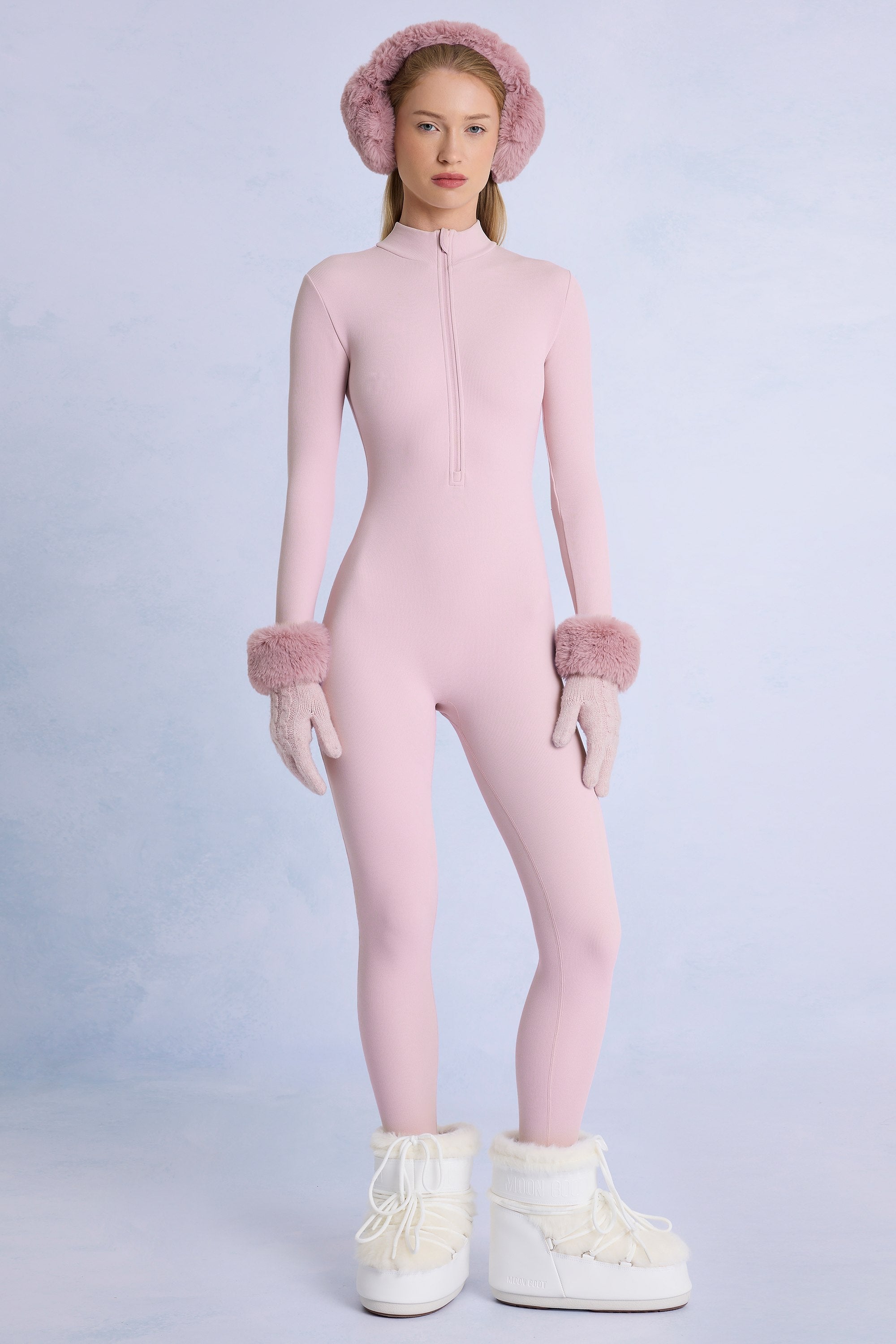 Oh Polly BT2412 combinaison thermique rose poudre