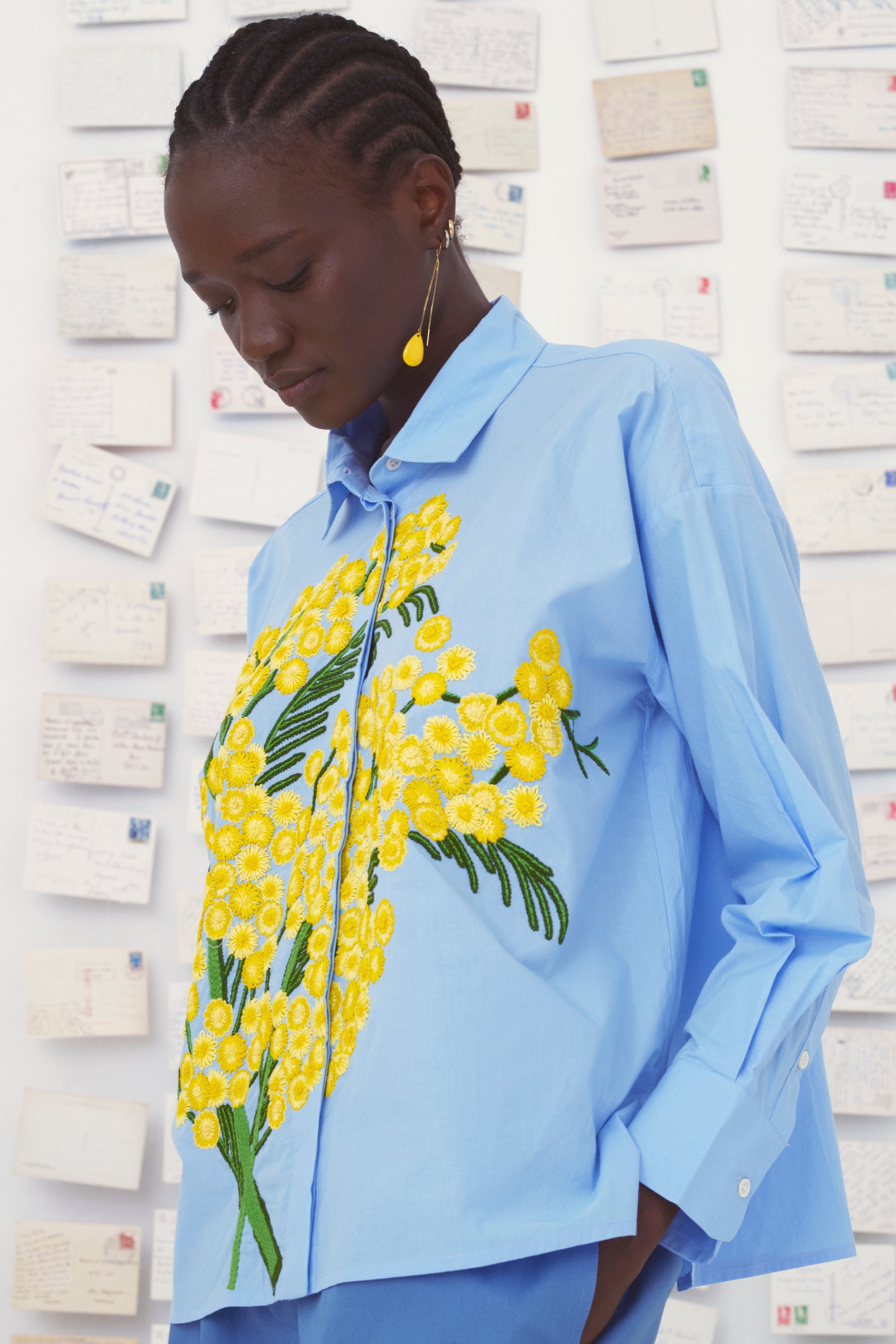 Mii en carte postale Chemise Greta Provence chemise mimosa