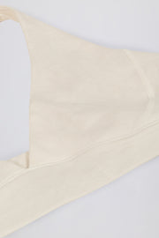 Bo+Tee brassiere sport vanille col V maintien leger