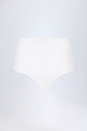 Oh Polly Sabrine hotpants blanc taille basse jersey