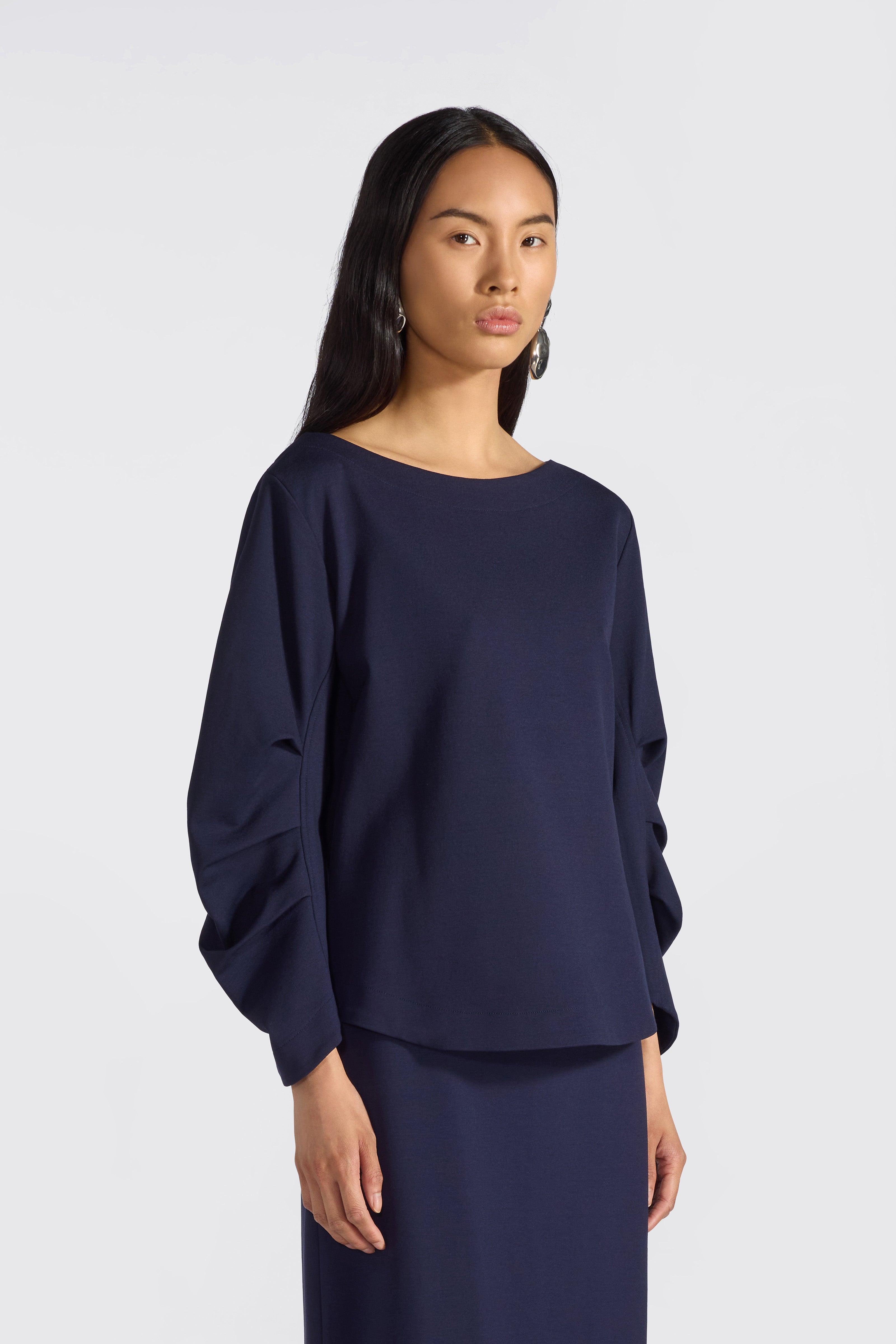 Liviana Conti Isabel blouse bleu nuit