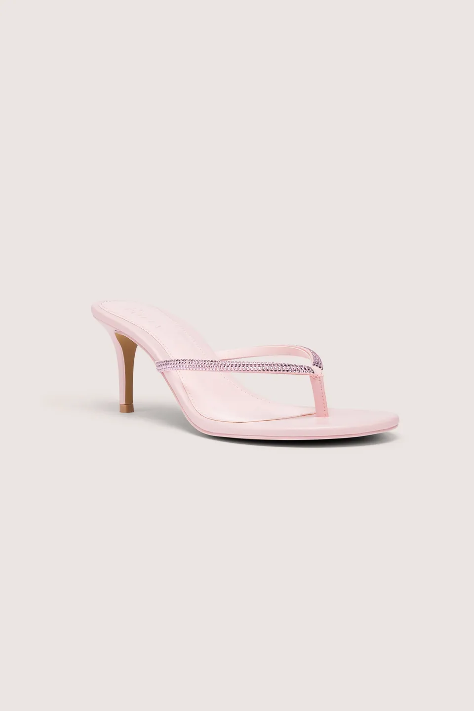 Oh Polly Coco Sandale Talon Rose Blush 8 cm strass