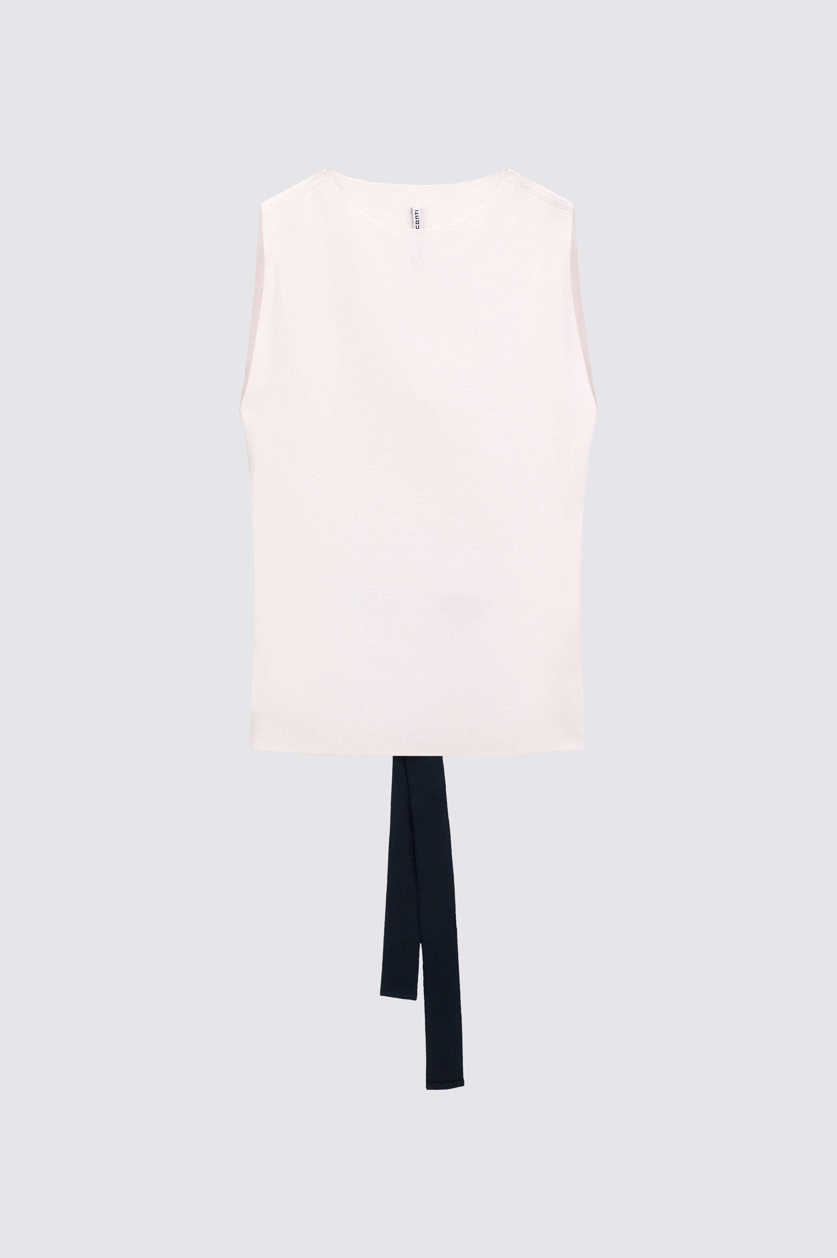 Liviana Conti Zelda top viscose blanc taille M col bateau