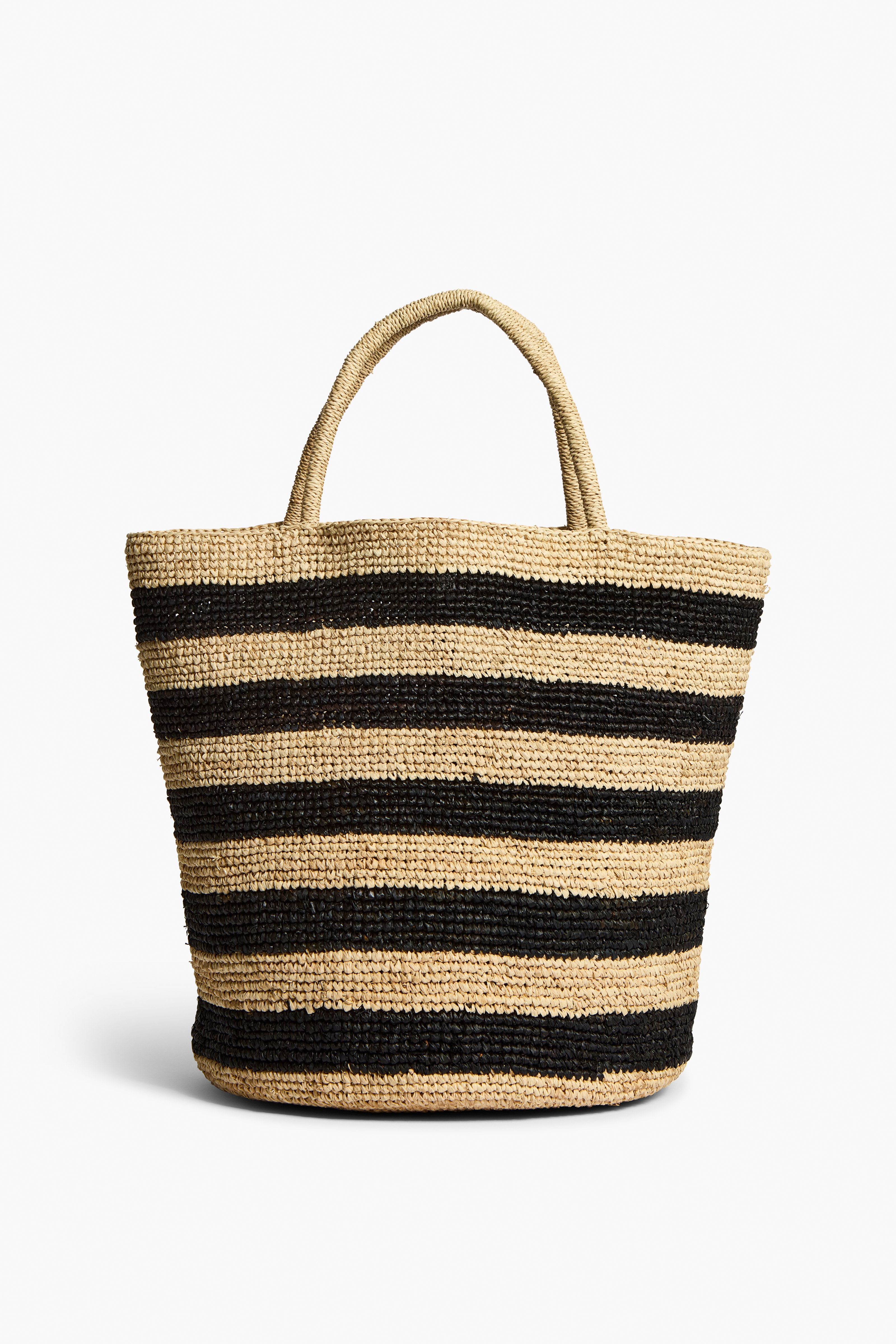 Liviana Conti Amelie A6SA79 tote bag rayé raphia