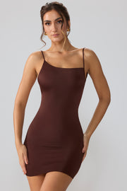 Oh Polly Orli mini robe marron espresso dos ouvert