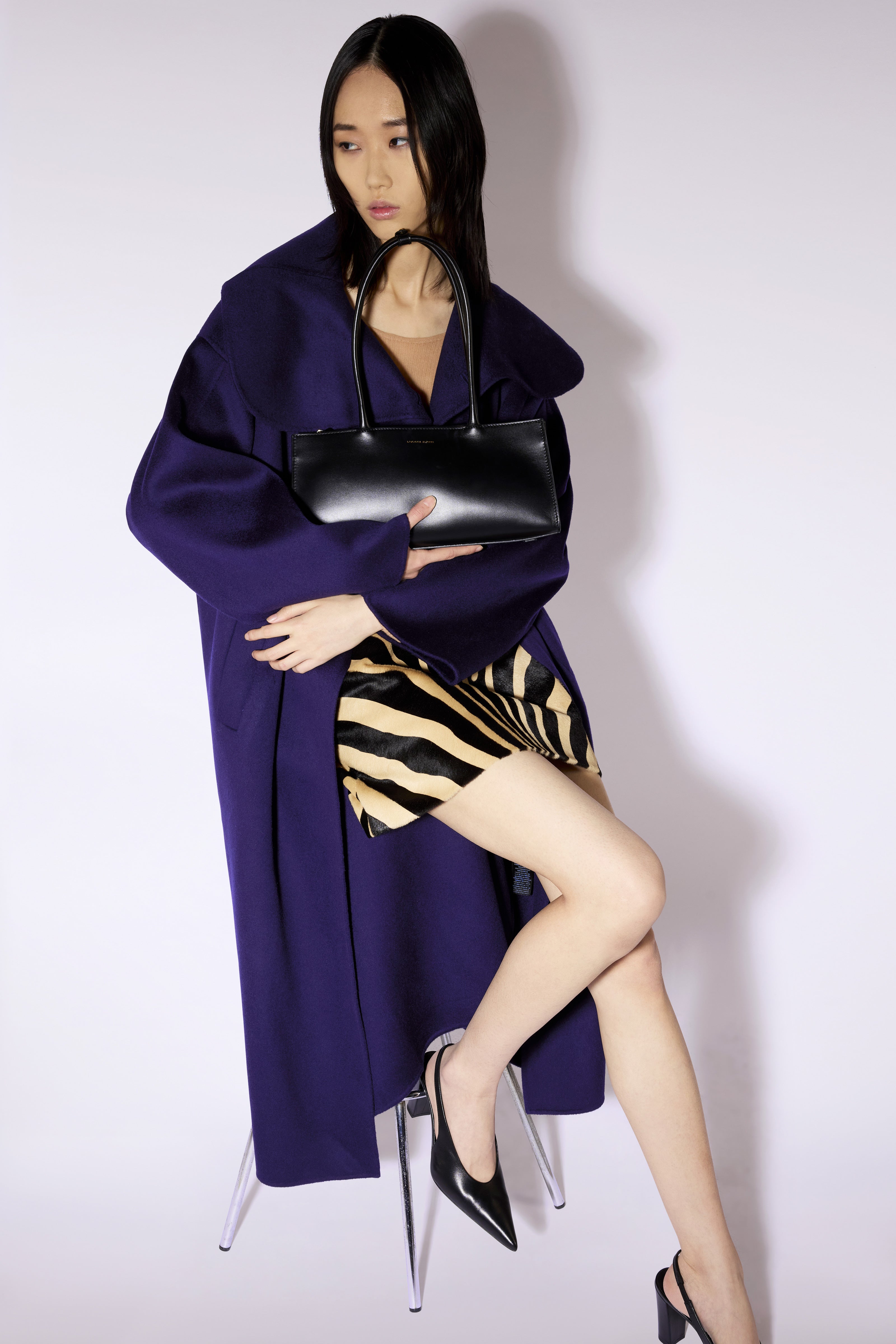 Liviana Conti Russell manteau femme mocaccino laine