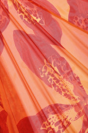 Oh Polly Bacalar jupe longue orange orchid taille basse