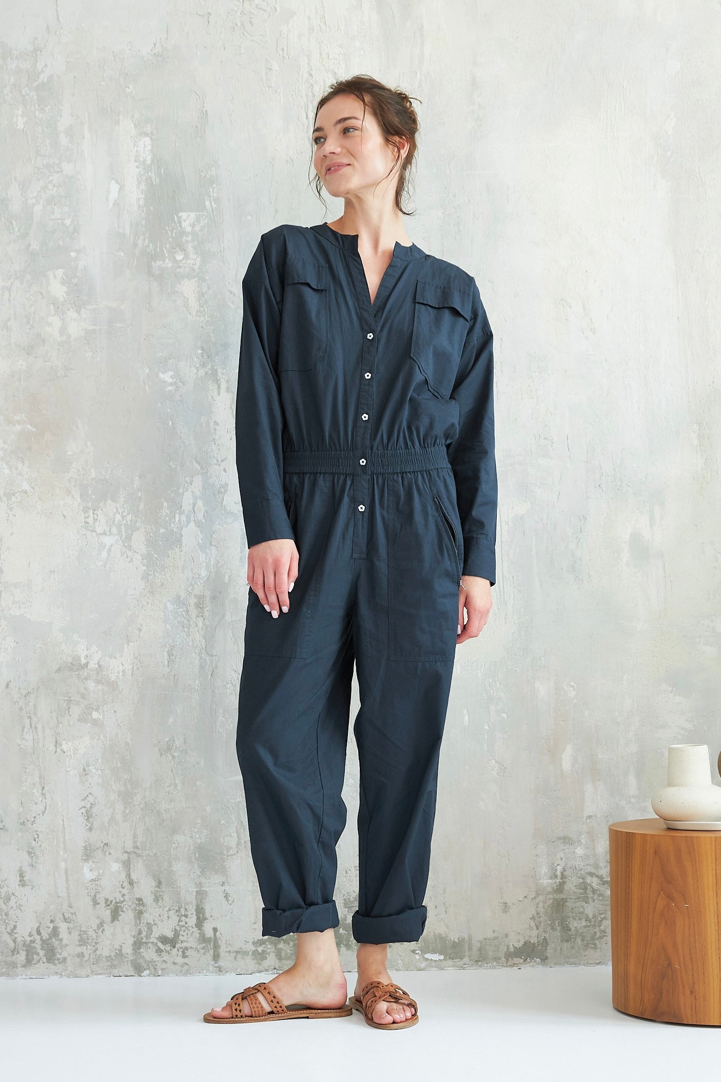 Chicosoleil Anjali combinaison noir coton