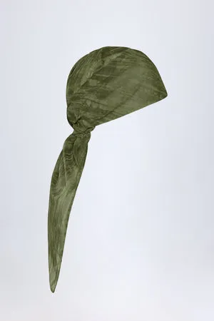 Oh Polly Ventura Foulard Carré Vert Imprimé Mesh 85 cm