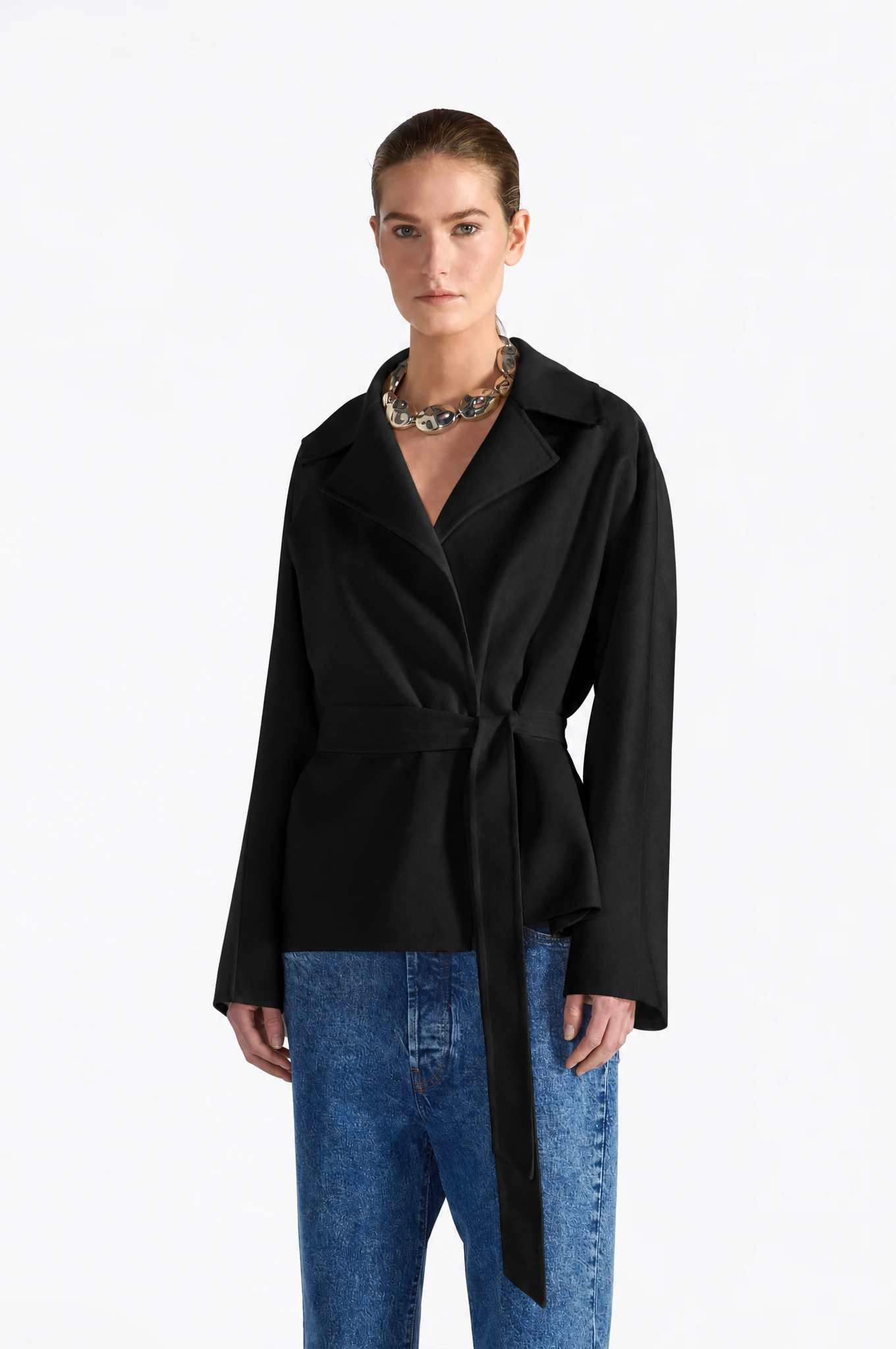 Liviana Conti Colin veste ceinture laine-soie rugiada