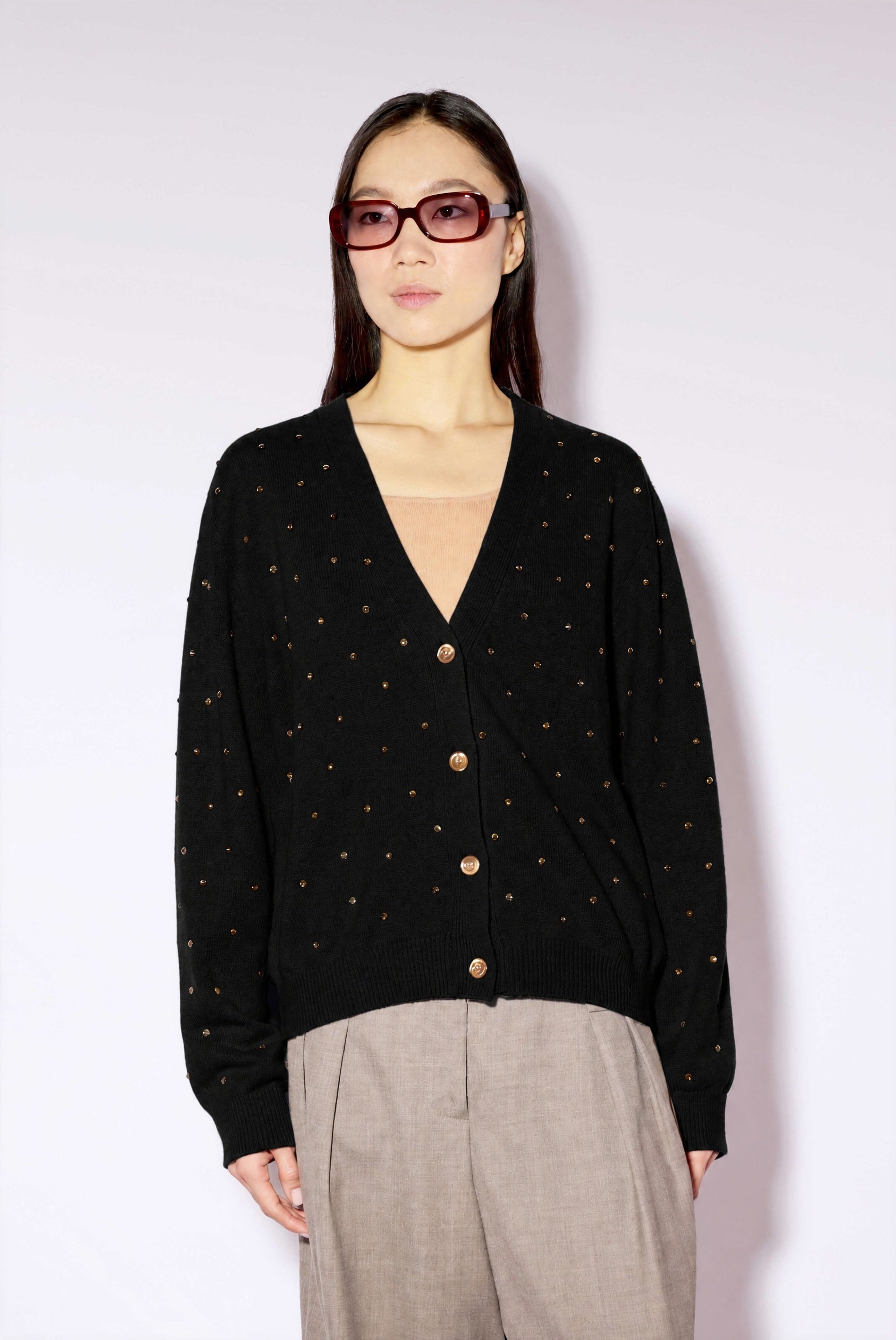 Liviana Conti Maglieria Lusia cardigan cachemire scotch