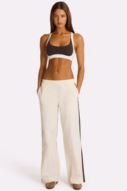Oh Polly pantalon jogging tissé coconut taille basse
