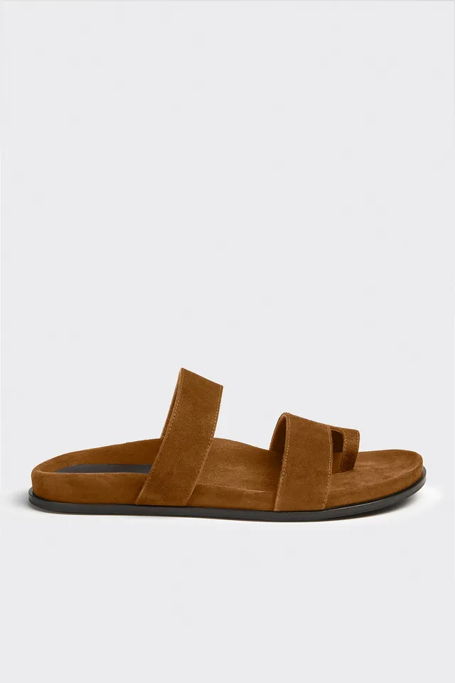 Liviana Conti Maggie mules plates Brandy daim