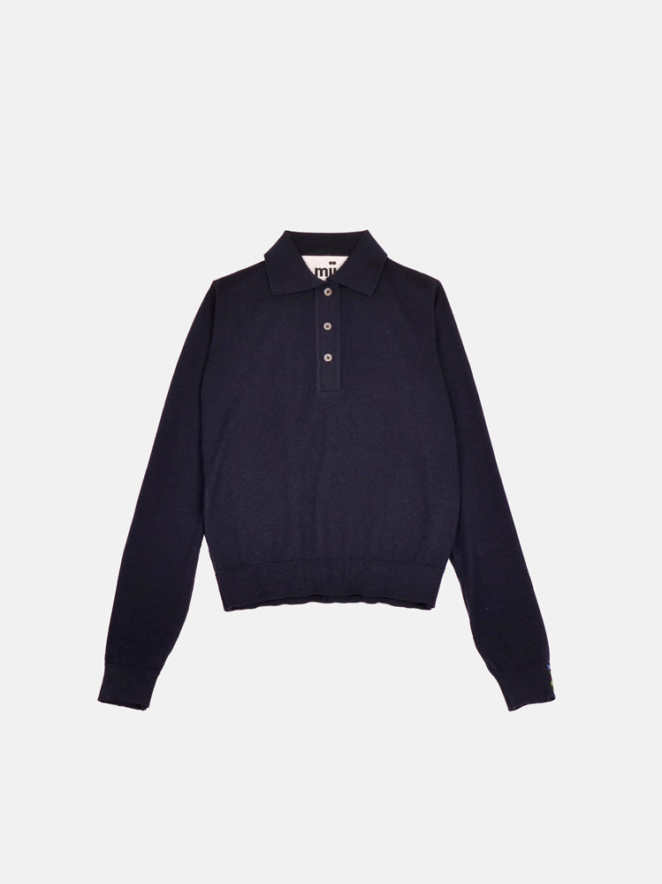 MII Pull Polo Les Unis pull laine soie femme