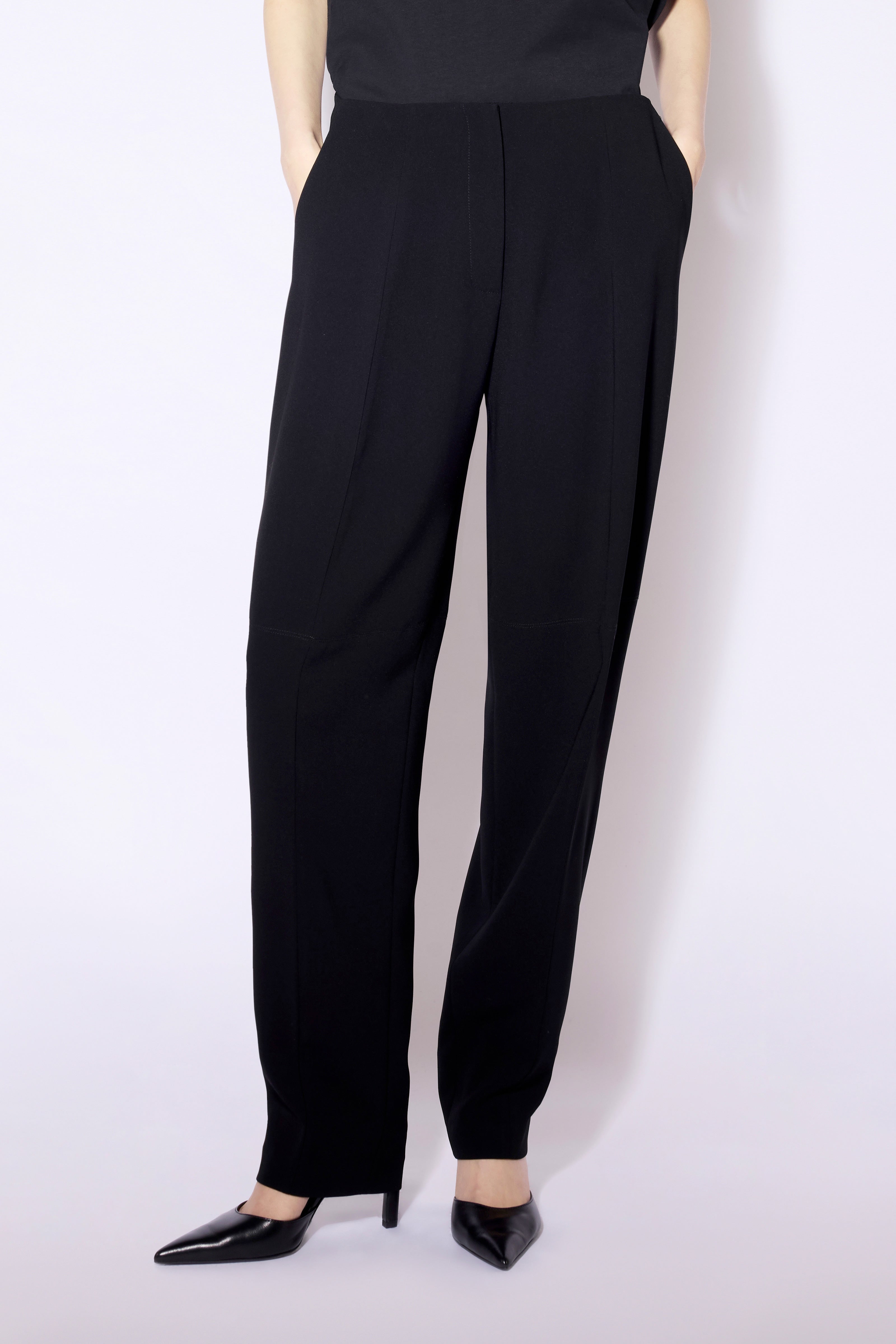 Liviana Conti Gerald pantalon cigarette noir crêpe
