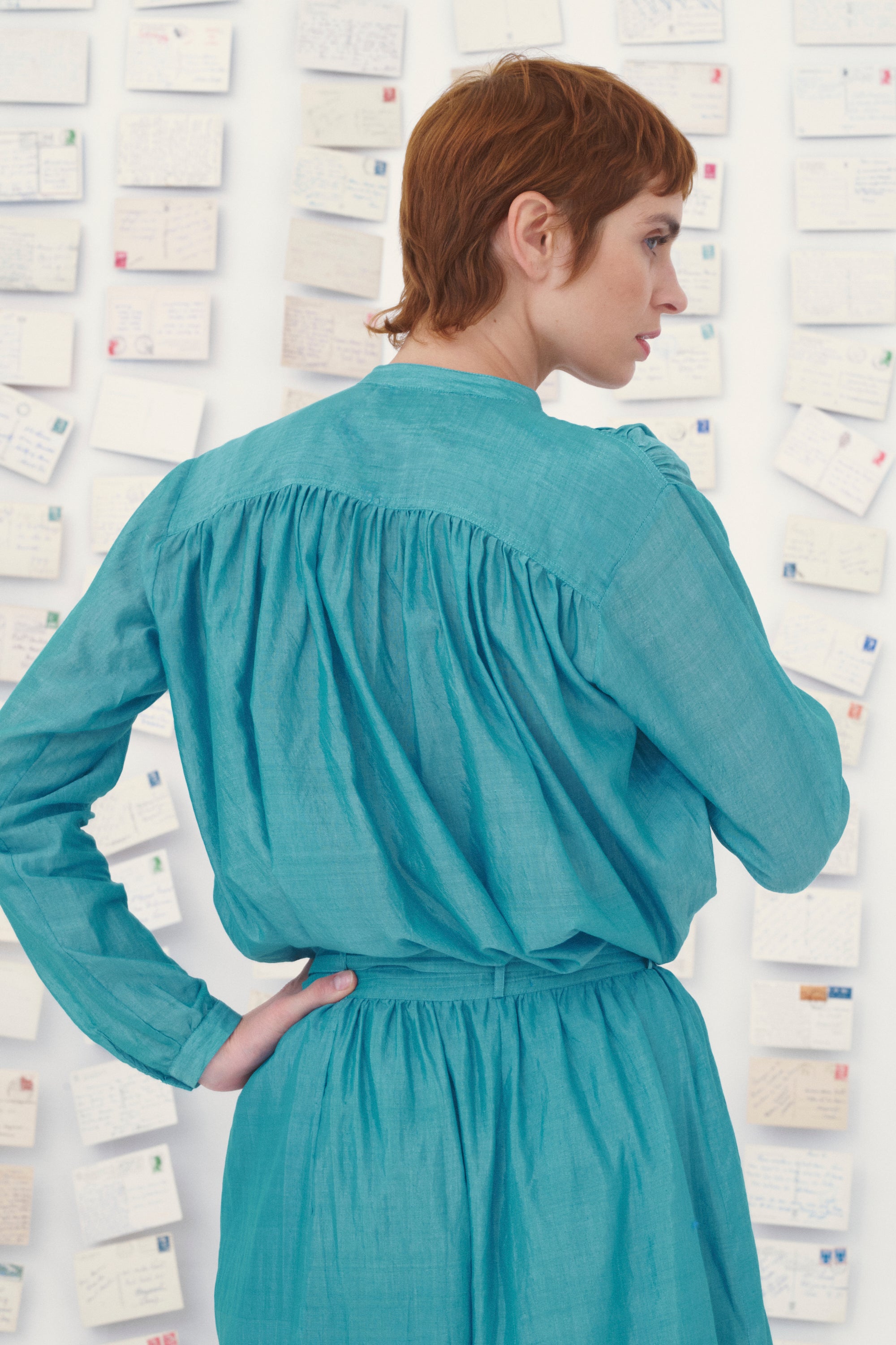 Mii en carte postale Chemise Nathalie Les Unis soie XS-XL
