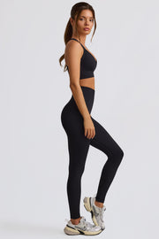 Oh Polly Super Sculpt Legging BT2434 Noir Taille Haute Gainant