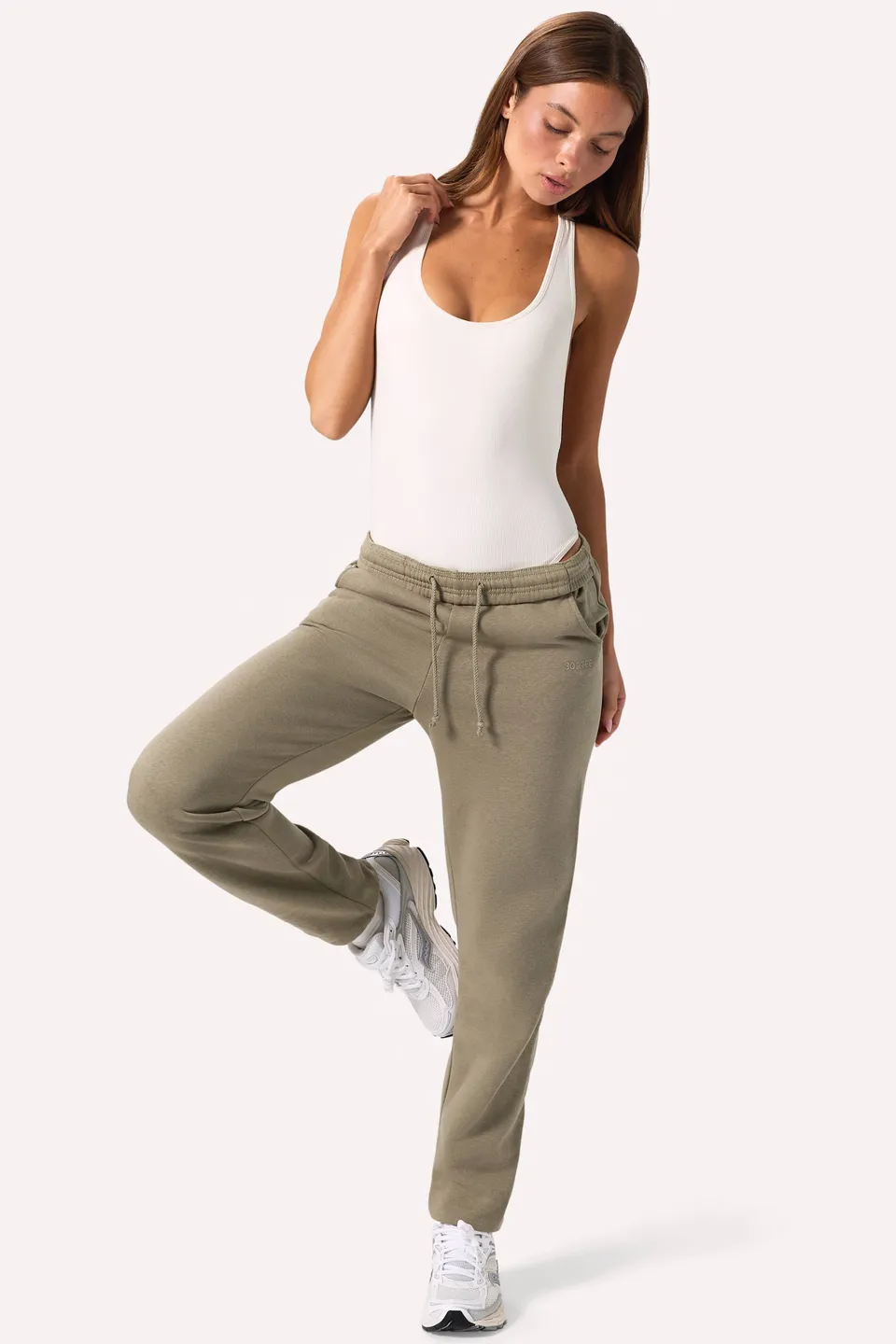 Oh Polly Trousers Ultimate BT1043 jogging kaki coton