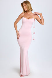 Oh Polly Aldona 8002 robe longue blush col coeur