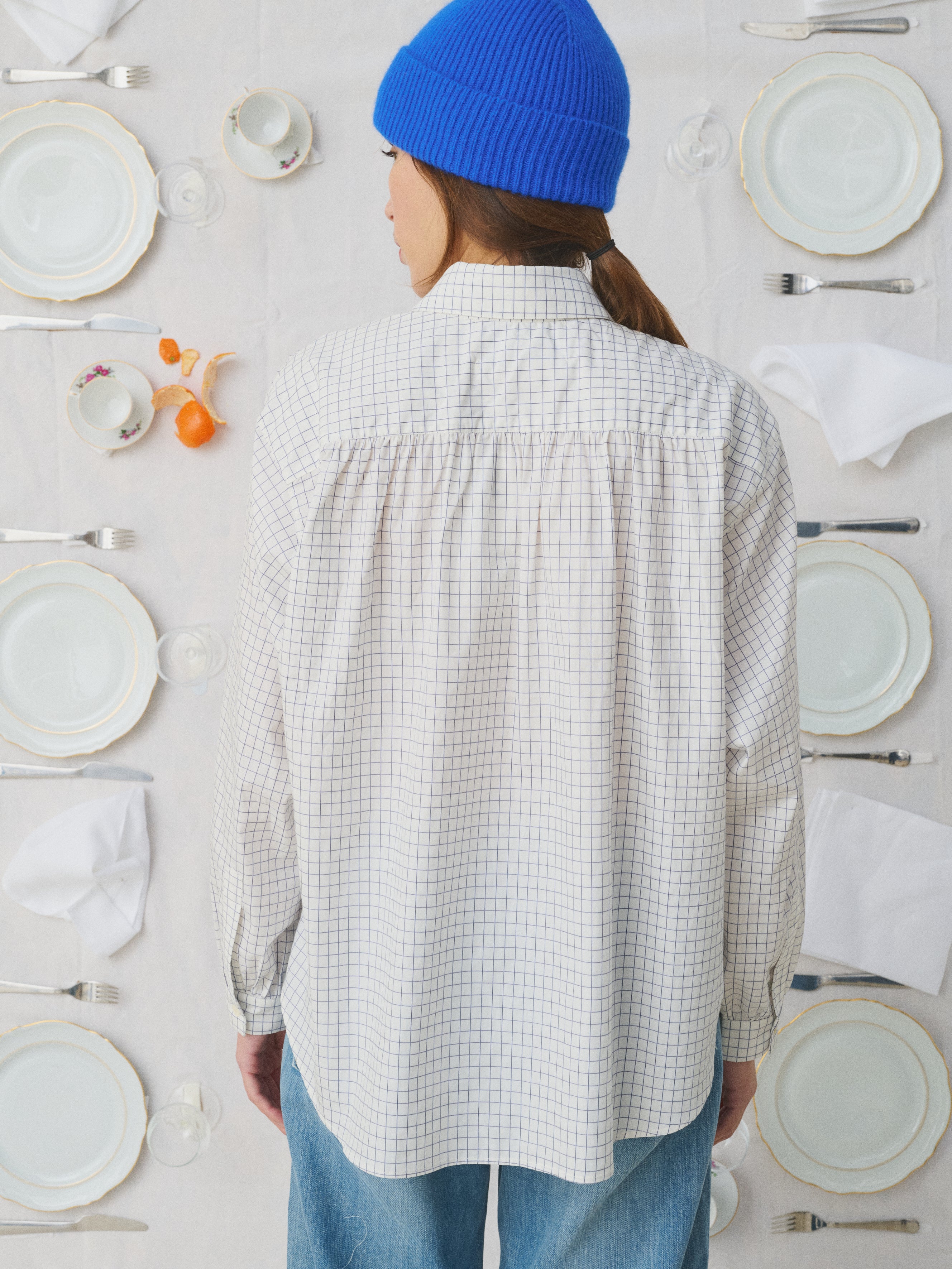 MII Mii à table Chemise Melodie chemise carreaux Sardines