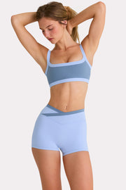 Bo+Tee Soft Active short sport Sky bleu ciel squat-proof