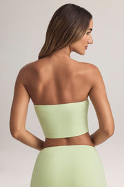 Oh Polly Verna Top Bandeau Lime - Crop Top Modal Vert