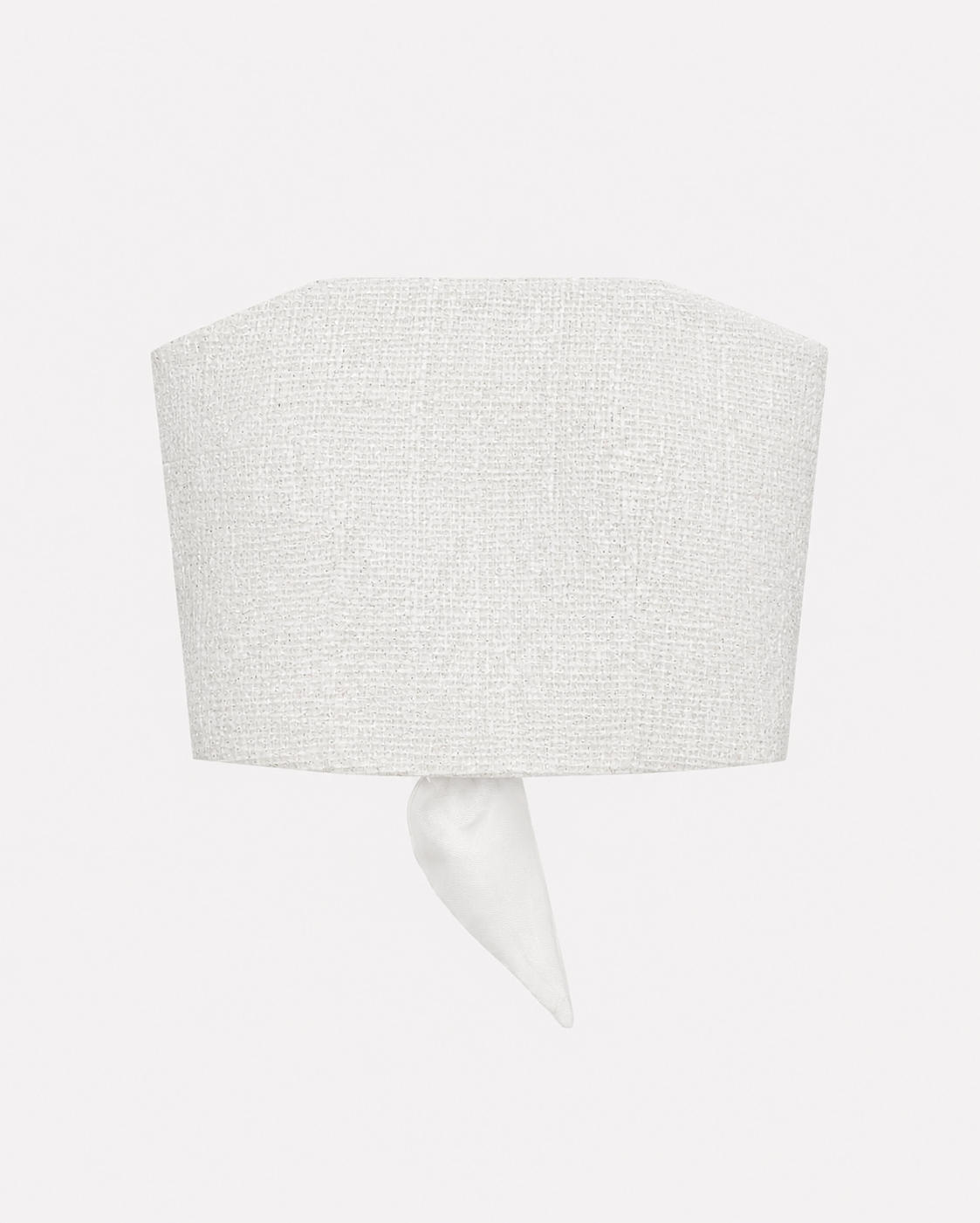 The Ethiquette Coco bustier tweed blanc Diamant