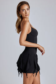 Oh Polly Piera Mini robe 8026 noire volants