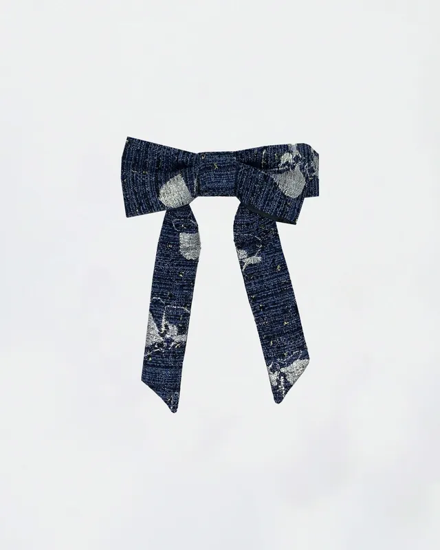 The Ethiquette Dada nœud tweed à clip taille unique