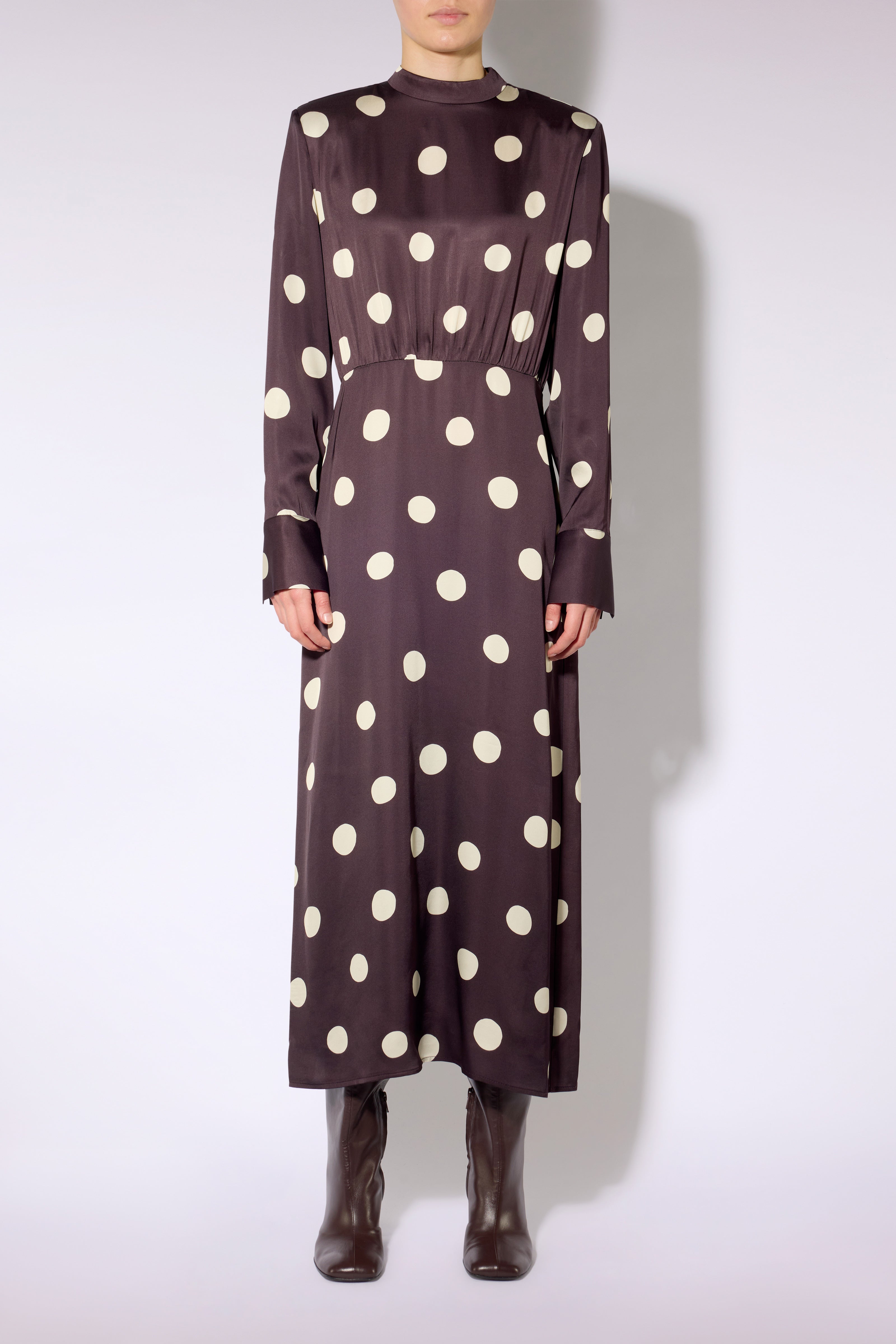 Liviana Conti Loren robe femme pois espresso 38-48