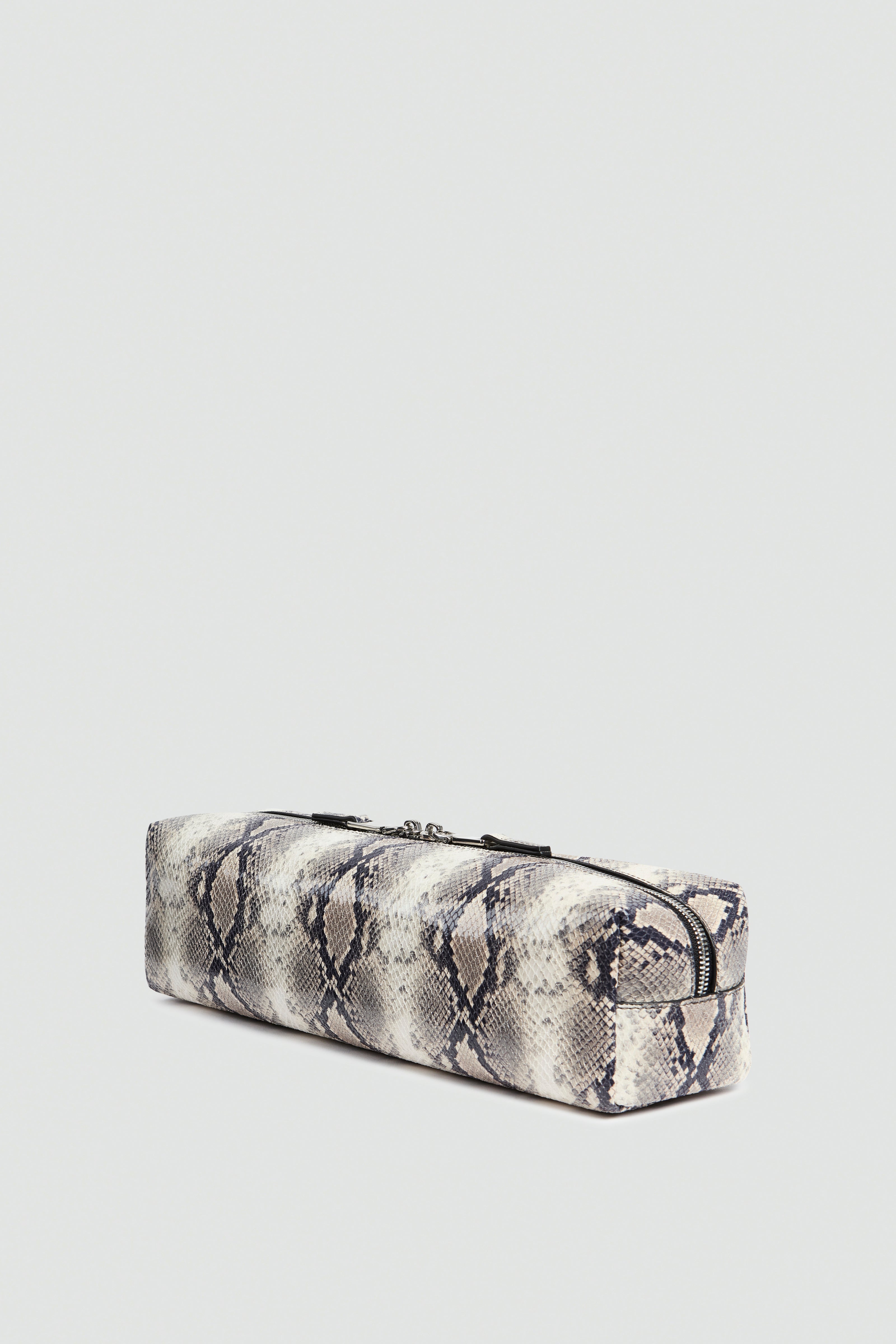 Liviana Conti Elodie pochette cuir pitone roccia zip