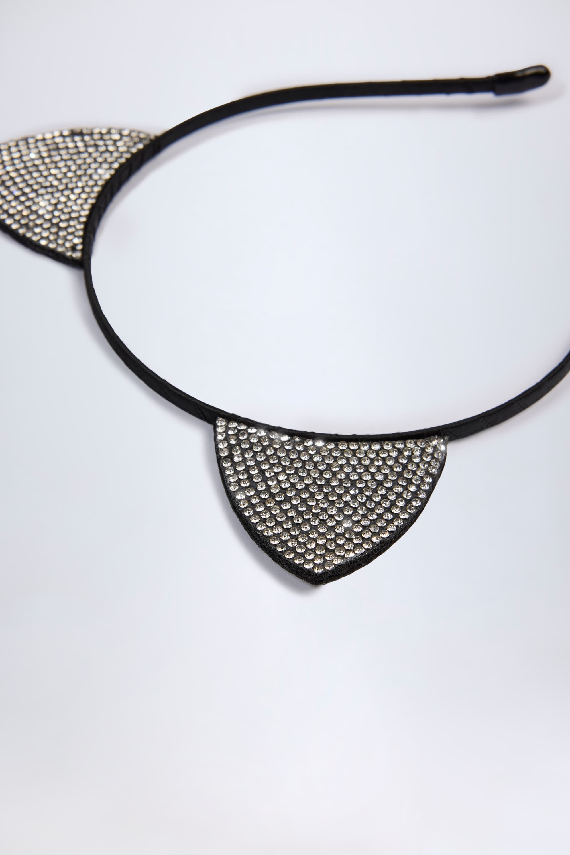 Oh Polly Kitty serre-tête chat noir strass taille unique